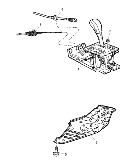 2004 Jeep Grand Cherokee Housing-SHIFTER Diagram for 52080434AA