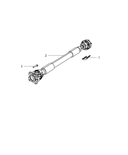 2008 Jeep Liberty Front Drive Shaft Diagram for 52853440AD