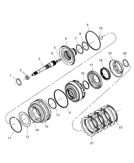 2003 Dodge Durango Plate-Planetary Diagram for 4799809AC