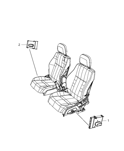 2011 Dodge Caliber Switches - Seats Diagram