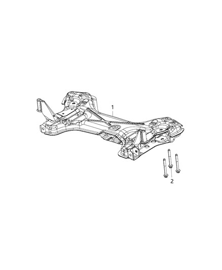 2018 Ram ProMaster 3500 Crossmember - Front Suspension Diagram