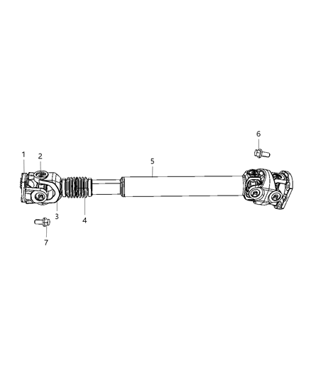 2012 Ram 3500 Shafts - Drive Diagram 1