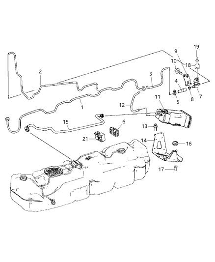 2008 Dodge Sprinter 3500 Clamp-Hose Diagram for 6104822AA