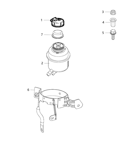 2019 Ram ProMaster City Power Steering Reservoir Diagram