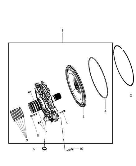 2011 Ram 1500 Oil Pump & Related Parts Diagram 2