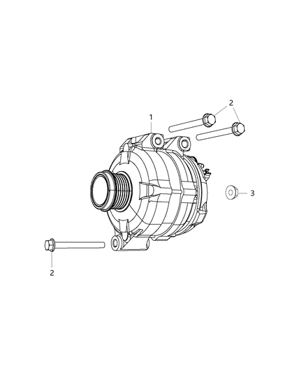 2015 Dodge Challenger Generator/Alternator & Related Parts Diagram 1