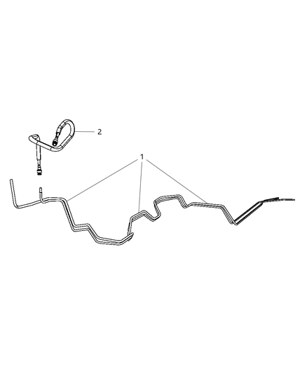 2009 Dodge Grand Caravan Fuel Lines & Related Diagram 2