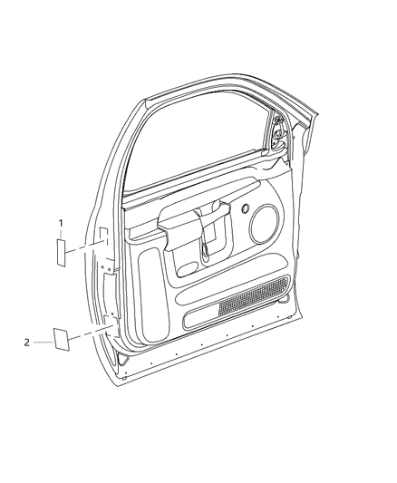 2013 Ram 2500 Front Door Diagram