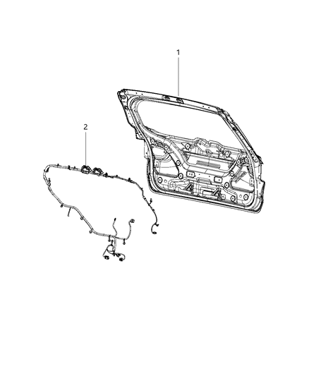 2020 Jeep Compass Wiring - Door & Liftgate Diagram 1