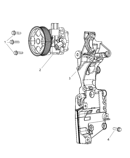 2008 Chrysler Sebring Bolt-HEXAGON FLANGE Head Diagram for 68041417AA