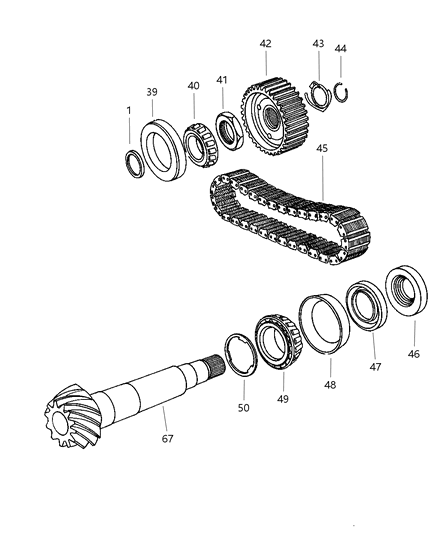 1999 Chrysler 300M Shaft - Transfer Diagram