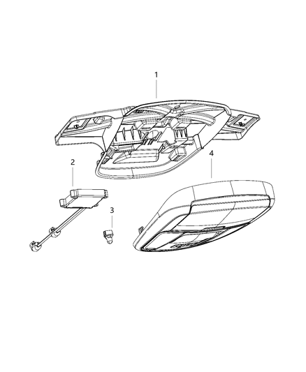 2020 Chrysler 300 Overhead Diagram for 5PL46DX9AD