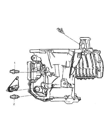 2008 Dodge Caliber Sensors - Drivetrain Diagram