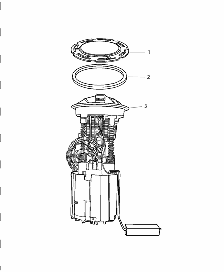 2006 Dodge Durango MDULE Pkg-Fuel PUMP/LEVEL Unit Diagram for 5179396AA