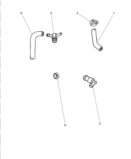 1998 Chrysler Sebring Convertible Crankcase Ventilation Diagram 2