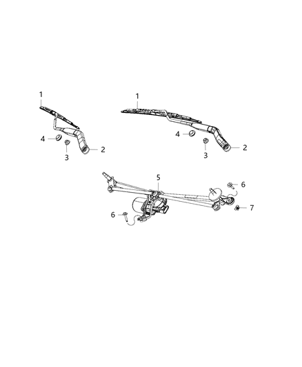 2017 Ram 4500 Front Wiper System Diagram