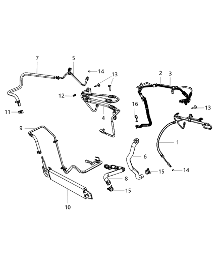 2013 Dodge Durango Hose-Power Steering Return Diagram for 52124635AG