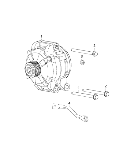 2020 Dodge Challenger Generator/Alternator & Related Parts Diagram 3