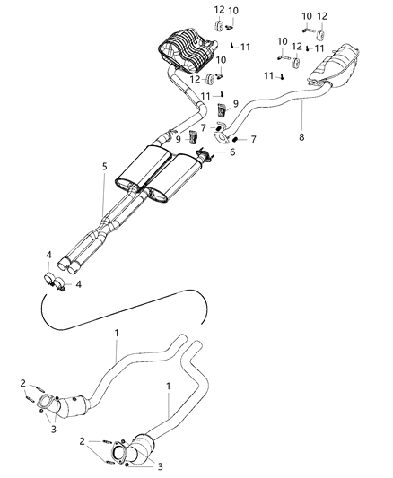 2017 Dodge Charger Exhaust System Diagram 4