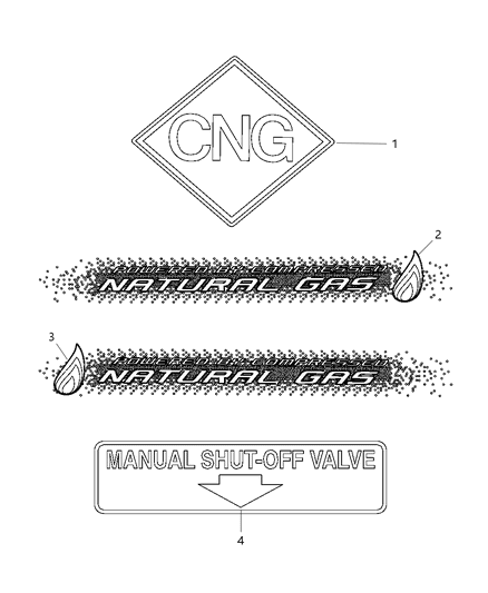 2015 Ram 2500 Decals Diagram