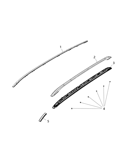 2021 Jeep Compass Roof/Luggage Rack Diagram