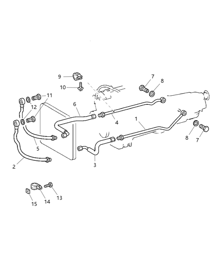 2004 Chrysler Crossfire Lines - Transmission Oil Cooler Diagram