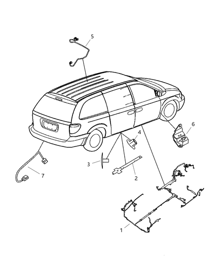 2005 Dodge Grand Caravan Wiring-Unified Body Diagram for 4869620AE