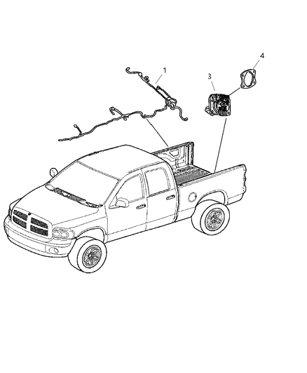 2007 Dodge Ram 1500 Wiring-Chassis Diagram for 56055681AB