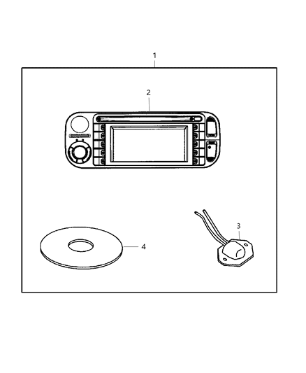 2005 Jeep Liberty Navigation Kit Diagram 1