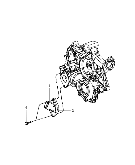 2008 Jeep Liberty Thermostat & Related Parts Diagram 2