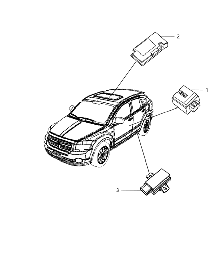 2011 Dodge Caliber Modules Diagram