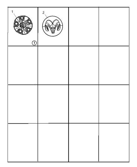 2010 Dodge Dakota Wheel Covers & Center Caps Diagram