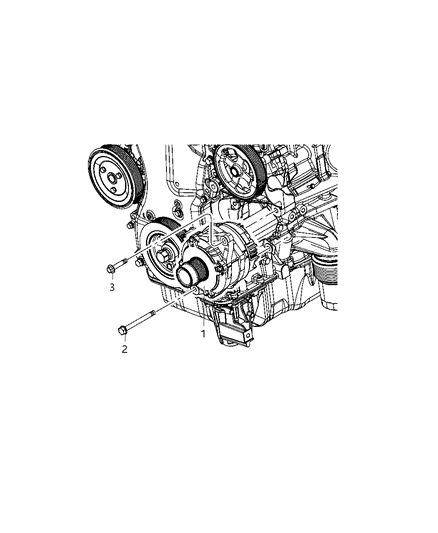 2009 Dodge Journey Generator/Alternator & Related Parts Diagram 3