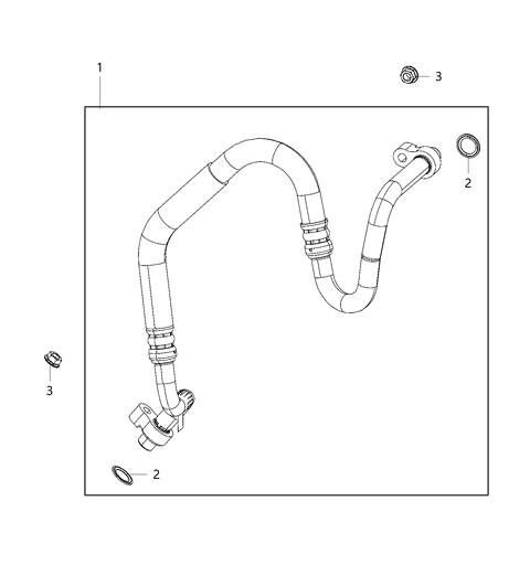 2021 Jeep Gladiator A/C Plumbing Diagram 1