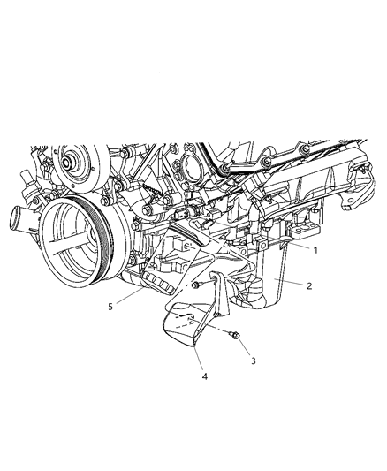 2007 Jeep Commander Oil Filter And Splash Guard Diagram 3