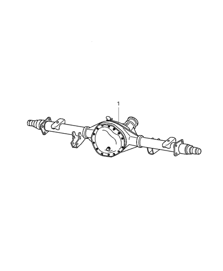 2006 Dodge Ram 2500 Axle Assembly, Rear Diagram 2