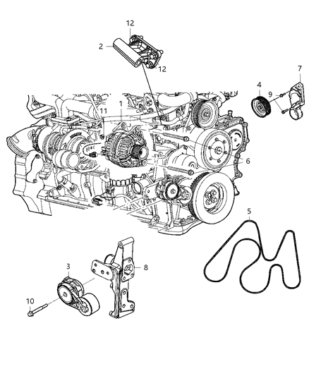 2011 Ram 4500 Generator/Alternator & Related Parts Diagram