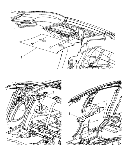 2013 Chrysler 300 Interior Moldings And Pillars - C Pillar Diagram