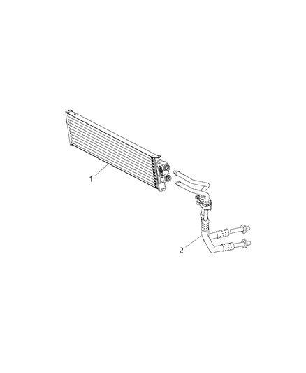 2017 Ram ProMaster City Hose Assembly-Transmission Oil Cooler Diagram for 68260346AA