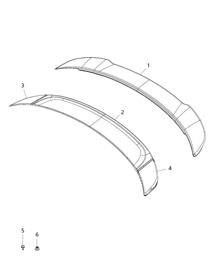 2016 Dodge Charger Spoiler Diagram