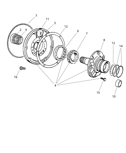 1999 Dodge Ram 1500 Oil Pump With Reaction Shaft Diagram 3