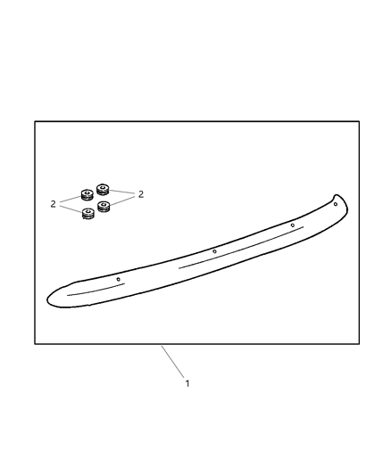 2001 Dodge Ram 2500 SHILD Kit-Air - Front Diagram for 82204324