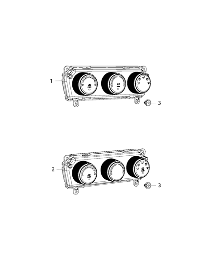 2021 Ram ProMaster 1500 Control-A/C And Heater Diagram for 6RK10DX9AB