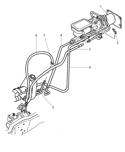 2001 Dodge Ram 3500 Power Steering Hoses Diagram 3
