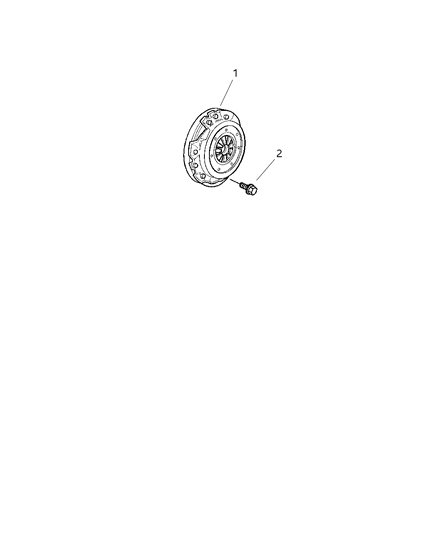 2000 Chrysler Sebring Clutch & Disc Diagram 1