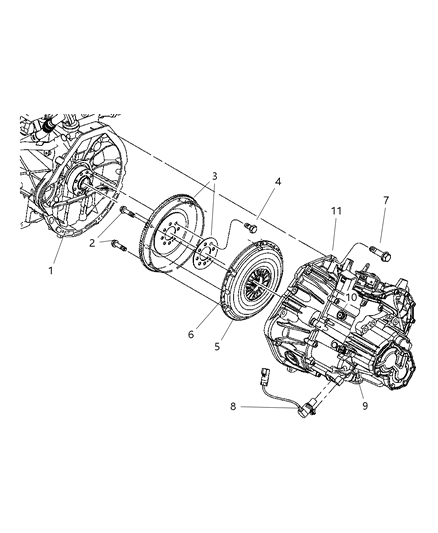 2004 Chrysler PT Cruiser Screw-HEXAGON Head Diagram for 6507202AA