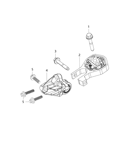 2018 Ram ProMaster 1500 Engine Mounting Rear Diagram