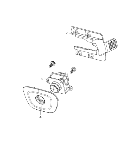 2020 Dodge Charger Bracket-Camera Diagram for 68224447AA