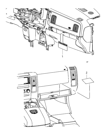 2018 Ram 1500 Instrument Panel Diagram