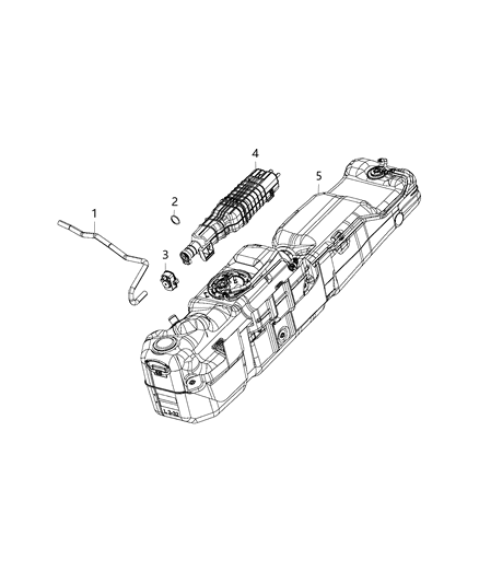 2019 Ram 1500 Sensor, Evaporative System Integrity Detector Diagram